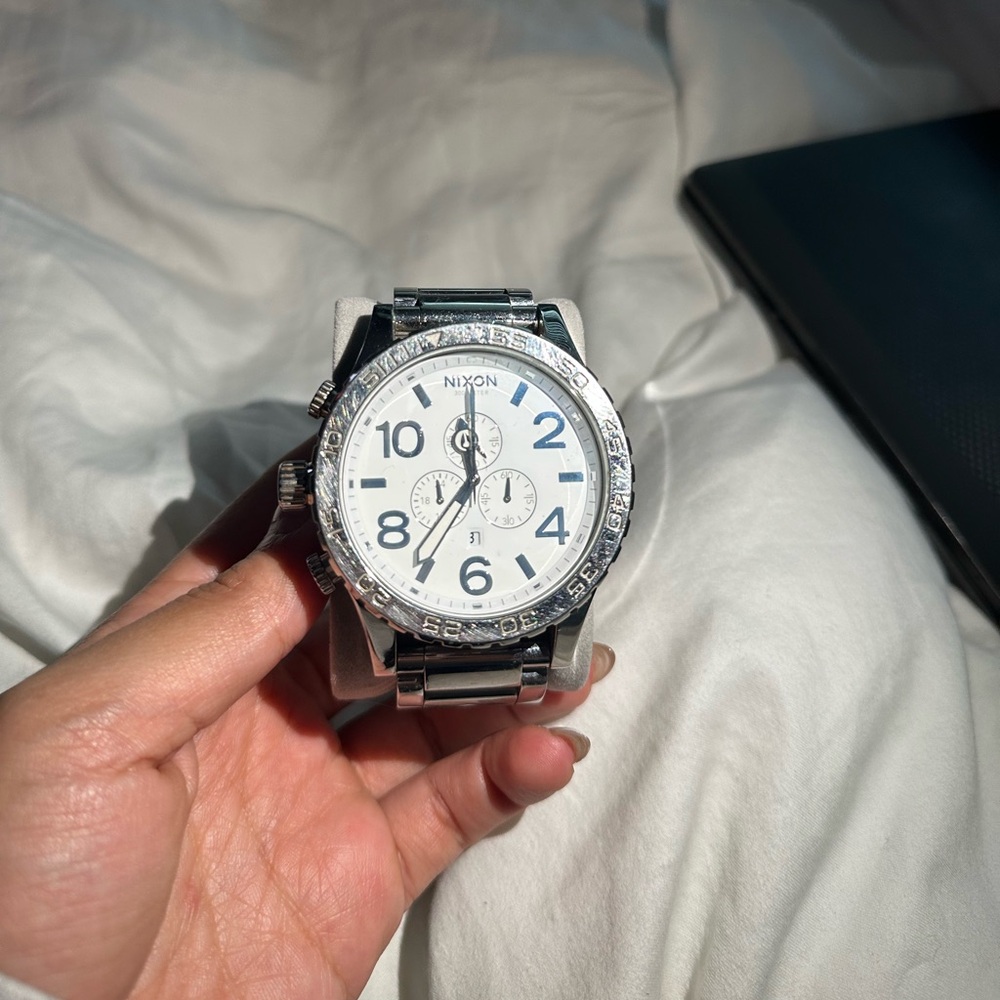 Nixon Simplify 51-30 Tide Watch - White and Stainless Steel